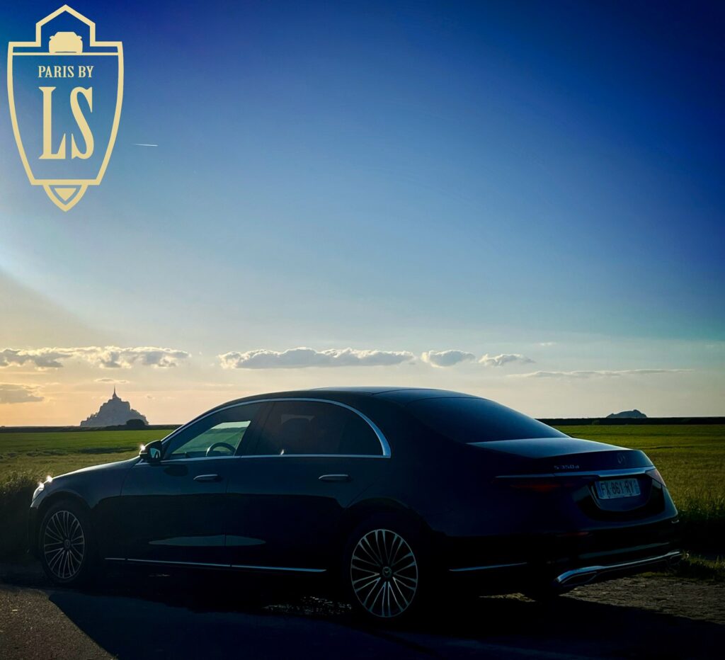 rent a luxury car with a private chauffeur from Paris to Normandy full day tour to visit the mont saint michel